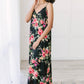 Stuck With Me Floral Maxi in Black