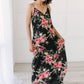 Stuck With Me Floral Maxi in Black