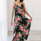 Stuck With Me Floral Maxi in Black
