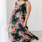 Stuck With Me Floral Maxi in Black