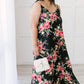 Stuck With Me Floral Maxi in Black