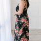 Stuck With Me Floral Maxi in Black