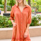 Stuck With You Vintage Overdye Dress In Rust