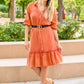 Stuck With You Vintage Overdye Dress In Rust