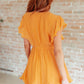 Stuck in My Head Tiered Dress in Orange