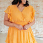 Stuck in My Head Tiered Dress in Orange