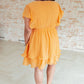 Stuck in My Head Tiered Dress in Orange
