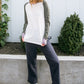 Suave Stripes Raglan Top