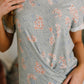 Subtle Details Twist Front Top