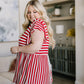Summer Stripes Babydoll Top