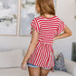 Summer Stripes Babydoll Top