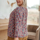 Sunday Brunch Blouse in Denim Floral