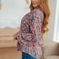 Sunday Brunch Blouse in Denim Floral