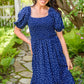Sunday Market Dress in Blue
