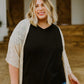 Sunday Mornings V-Neck Tee In Black