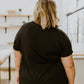 Sunday Mornings V-Neck Tee In Black