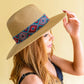 Sunny Rays Banded Accent Panama Hat