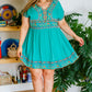 Sunrise In Morocco Embroidered Dress