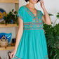 Sunrise In Morocco Embroidered Dress