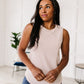 Susanna Waffle Knit Sleeveless Top