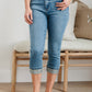 Judy Blue Suzie Mid-Rise Cuffed Capris