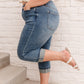 Judy Blue Suzie Mid-Rise Cuffed Capris