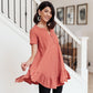 Sweet Breeze Tunic Dress in Rust