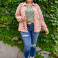 Sweet Caroline Floral & Corduroy Shacket