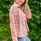 Sweet Caroline Floral & Corduroy Shacket