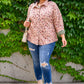 Sweet Caroline Floral & Corduroy Shacket