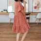 Sweet Dots Dress in Brick