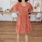 Sweet Dots Dress in Brick