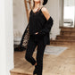 Sweet Fling Lace Top In Black