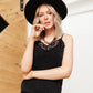 Sweet Fling Lace Top In Black