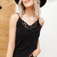 Sweet Fling Lace Top In Black