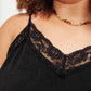 Sweet Fling Lace Top In Black