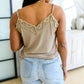 Sweet Fling Lace Top In Mocha