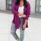 Sweet Kiss Shacket in Mulberry