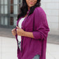 Sweet Kiss Shacket in Mulberry