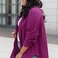 Sweet Kiss Shacket in Mulberry