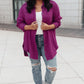 Sweet Kiss Shacket in Mulberry