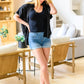 Sweet Simplicity Button Down Blouse in Black