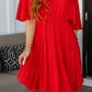 Sweet and Spicy Flutter Sleeve Dress