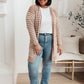 Swift Stripes Pocket Cardigan In Taupe
