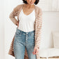 Swift Stripes Pocket Cardigan In Taupe