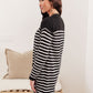 Swift Stripes Pocket Cardigan in Black & White