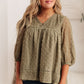 Jessica Swiss Dot Top in Sage