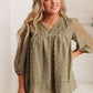 Jessica Swiss Dot Top in Sage