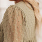 Jessica Swiss Dot Top in Sage