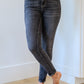Judy Blue Front Yoke Skinny Black Wash Jeans